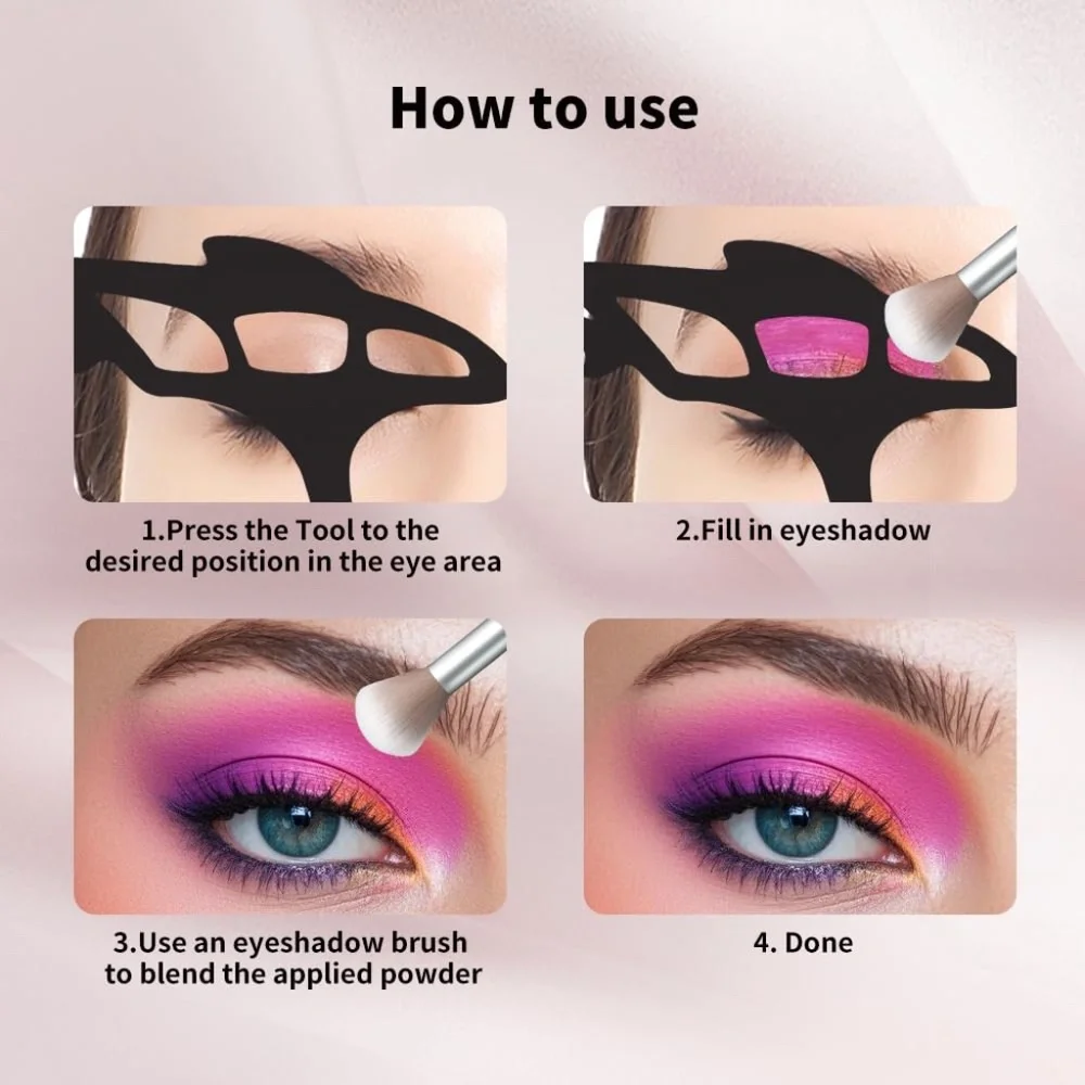 Eyeshadow Stencil And Brush Set for Eye Makeup